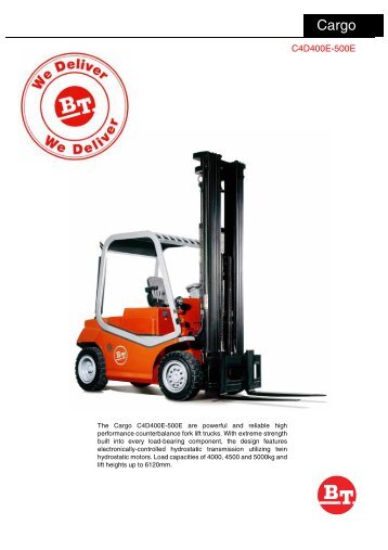 Datasheet C4D400-500E - Bt-forklifts.com