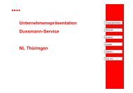 UnternehmensprÃ¤sentation Dussmann-Service NL ThÃ¼ringen