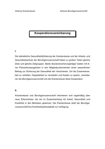 muster eines kooperationsvertrages initiative gesundheit arbeit - Kooperationsvertrag Muster Kostenlos muster eines kooperationsvertrages initiative gesundheit arbeit - Kooperationsvertrag Muster Kostenlos