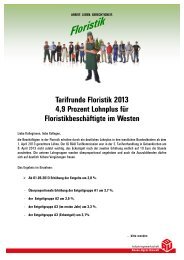 Tarifabschluss Floristik 2013 als PDF - IG Bau Duisburg-Niederrhein