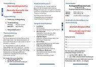 Alternde Belegschaften - IG Bau Duisburg-Niederrhein