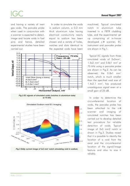 IGCAR : Annual Report - Indira Gandhi Centre for Atomic Research