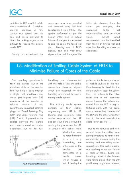 IGCAR : Annual Report - Indira Gandhi Centre for Atomic Research