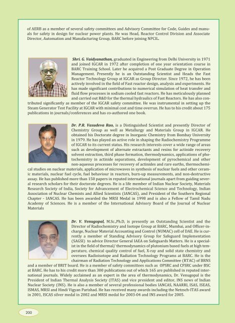 IGCAR : Annual Report - Indira Gandhi Centre for Atomic Research