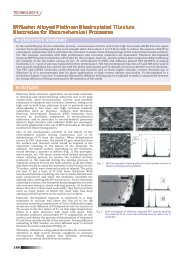 Diffusion Alloyed Platinum Electroplated Titanium Electrodes for ...