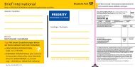 PDF-Formular herunterladen - Deutsche Post