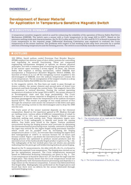 Development of Sensor Material for Application in Temperature ...