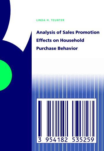 Analysis of Sales Promotion Effects on Household Purchase Behavior