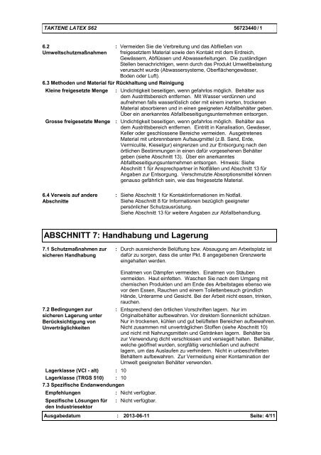 ABSCHNITT 11 - LANXESS