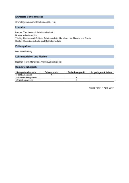 Modulhandbuch - Hochschule Rhein-Waal