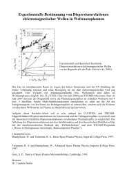 Dispersionsrelationen elektromagnetischer Wellen in ...