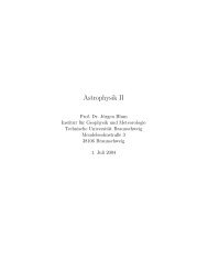 Astrophysik II - Institut fÃ¼r Geophysik und extraterrestrische Physik ...