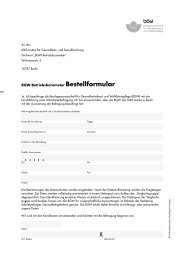 BGW-Betriebsbarometer Bestellformular - IGES Institut GmbH