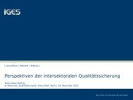 Vortrag von Hans-Dieter Nolting auf dem 6. Nationalen ...