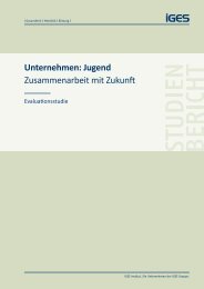 Evaluationsbericht kurz - IGES Institut GmbH