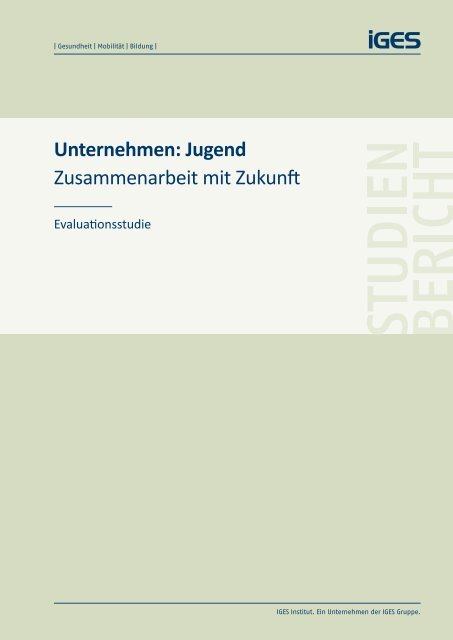 Evaluationsbericht kurz - IGES Institut GmbH