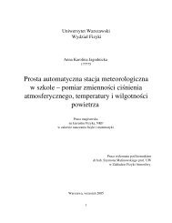 Prosta automatyczna stacja meteorologiczna w szkole â pomiar ...