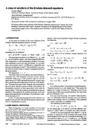 A class of solutions of the Einstein-Maxwell equations