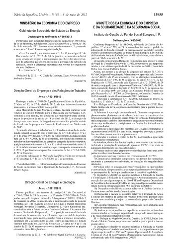 DeliberaÃ§Ã£o n.Âº 623/2012, de 8 de maio - Instituto de GestÃ£o do ...