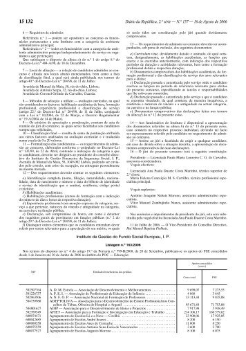 DiÃ¡rio da RepÃºblica, 2.a sÃ©rie â N.o 157 â 16 de Agosto de 2006 ...