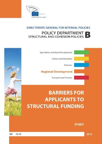 barriers for applicants to structural funding study - EU Bookshop ...