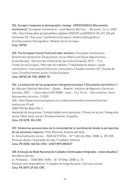 ano europeu do envelhecimento ativo - Gabinete de EstratÃ©gia e ...