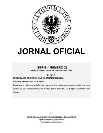 Despacho Normativo n.Âº 8/2008 - Pro-Emprego - PresidÃªncia do ...