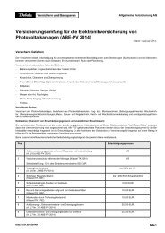 Allgemeine Bedingungen für die Elektronikversicherung ... - Debeka