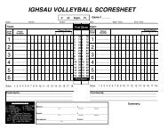 Download Volleyball Scoresheet