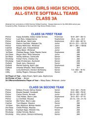 2004 class 3a all-state teams - Iowa Girls High School Athletic Union