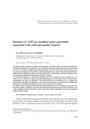 Database of SNPs in candidate genes potentially associated with ...