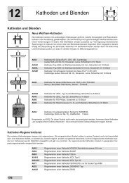 12 Kathoden und Blenden