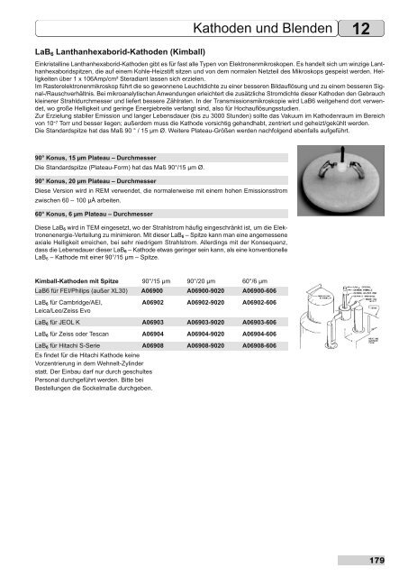 12 Kathoden und Blenden