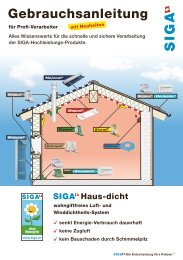 Gebrauchsanleitung: Alle Anwendungen und Produkte (PDF) - Siga.ch