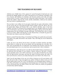 THE TEACHINGS OF SILVANUS - Iglisaw