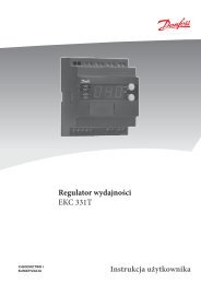 Regulator wydajnoÅci EKC 331T Instrukcja uÅ¼ytkownika - Iglotech