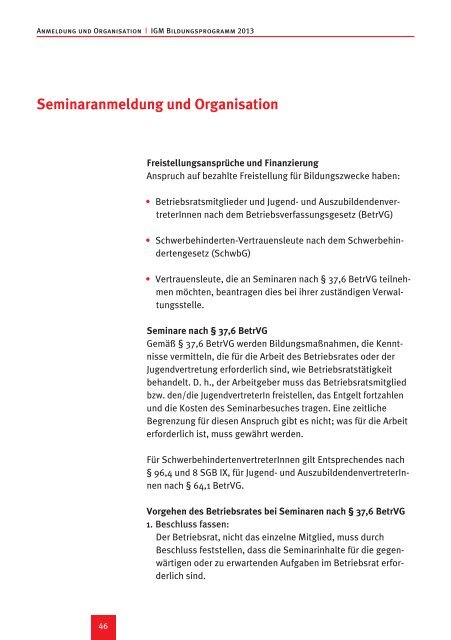 Bildungsprogramm 2013 - IG Metall Bezirk Berlin-Brandenburg ...