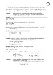 Mathematik/Jgstf 08/400 Lineare Gleichungen/Arbeitsblatt ...