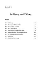 Auflösung und Fällung