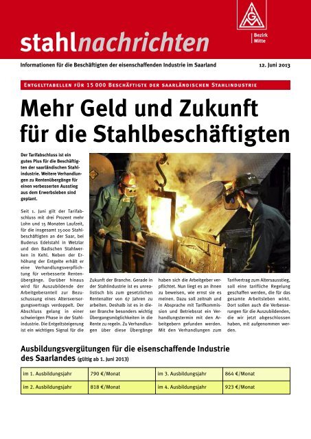 Flugblatt Ig Metall