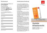 Update Arbeitsrecht - IG Metall - Trier