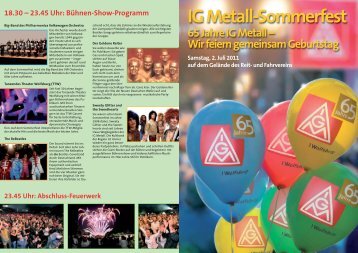 Programm - IG Metall Wolfsburg