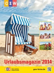 Urlaubsmagazin 2014 - der Servicegesellschaft mbH für Mitglieder ...