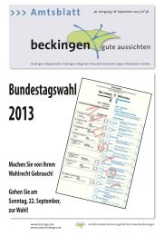 Ausgabe 38/2013 - Gemeinde Beckingen