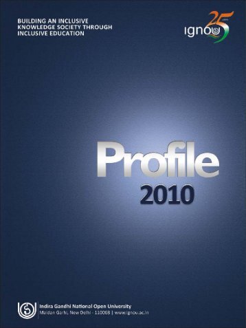 Profile 2010 - IGNOU