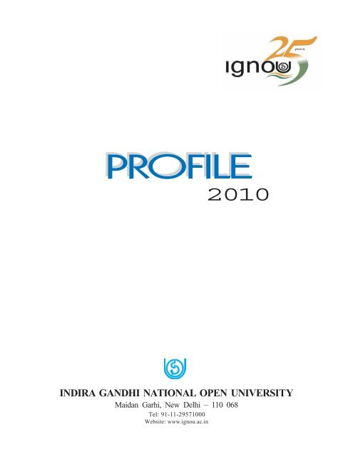 Profile 2010 - IGNOU