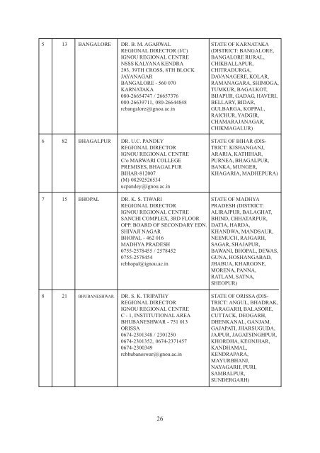 PROGRAMME GUIDE - IGNOU