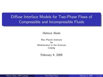 Diffuse Interface Models for Two-Phase Flows of Compressible and ...