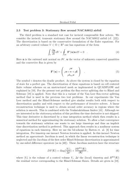 preconditioners for linearized discrete compressible euler equations