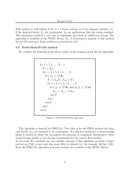 preconditioners for linearized discrete compressible euler equations